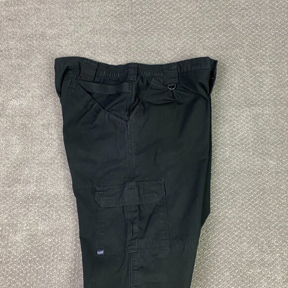 5.11 Tactical Pants Men's 40 x 32 Black Tactical Series Cargo Work Canvas 74251 - Picture 7 of 14
